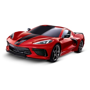 Traxxas On Road Corvette C8 1:10 4WD EP RTR - Rouge