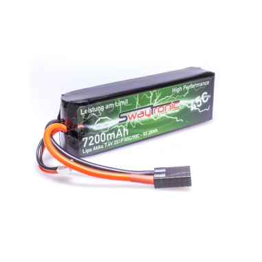 Swaytronic Batterie LiPo 2S - 7.4V - 7200mAh 45/90C - Traxxas