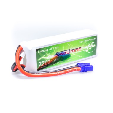 Swaytronic Batterie LiPo 3S - 11.1V - 2200mAh 35/70C - EC3