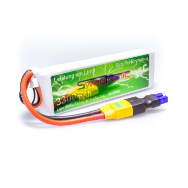 Swaytronic Batterie LiPo 3S - 11.1V - 3300mAh 35/70C - EC3