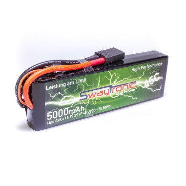 Swaytronic Batterie LiPo 3S - 11.1V - 5000mAh 45/90C - Traxxas