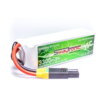 Swaytronic Batterie LiPo 6S - 22.2V - 3300mAh 35/70C - EC5