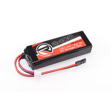 RUDDOG Batterie de réception LiHV 7.6V - 2400mAh - type Plat