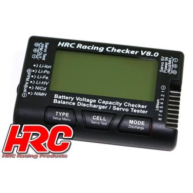 HRC Racing Testeur pour batterie LiPo 1 à 8S