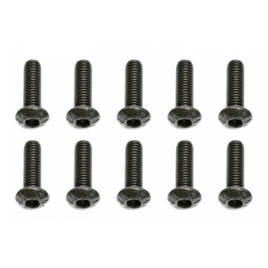 Team Associated Vis à tête bombée M3X10mm - 10 pièces