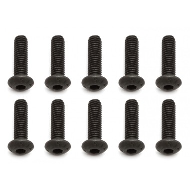 Team Associated Vis à tête bombée M4X14mm - 10 pièces