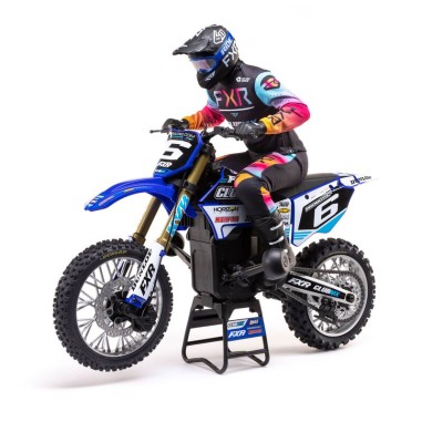 Losi PROMOTO-MX Motorcycle EP RTR 1:4 Club MX - Bleu