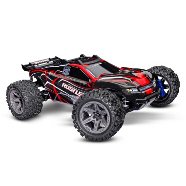 Traxxas Stadium Truck 1:10 Rustler 4x4 EP BL-2S RTR - couleur Rouge