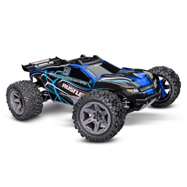 Traxxas Stadium Truck 1:10 Rustler 4x4 EP BL-2S RTR - couleur Bleu