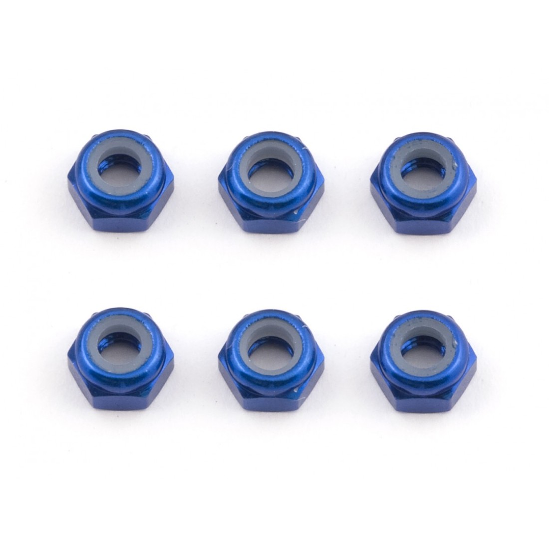 Team Associated Ecrou Nylstop M Bleu Aluminium Pi Ces