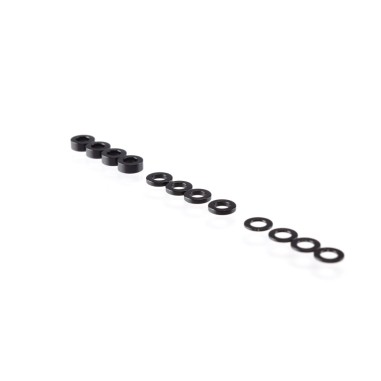 RUDDOG Rondelle 3mm (0.5/1.0 et 2.0mm) - Noir