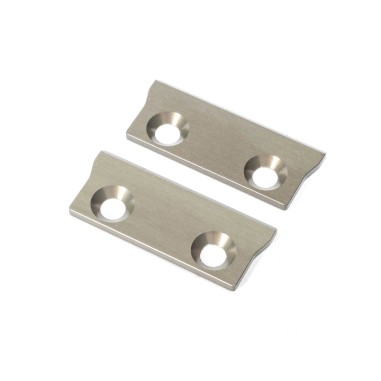 TLR Plaque d'usure du chassis arrière - en Aluminium - Pour TLR 22 5.0 - 2 pièces