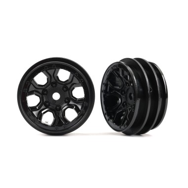 Traxxas TRX4M - Jantes 1.0" noires - 2 pièces