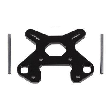 Team Associated RC8B4 Front Shock Tower V2, black aluminum