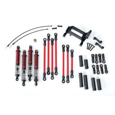 Traxxas TRX-4 Kit de suspension surélevée - Rouge