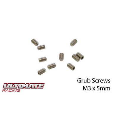 Ultimate Racing Vis sans tête M3x5mm - 10 pièces