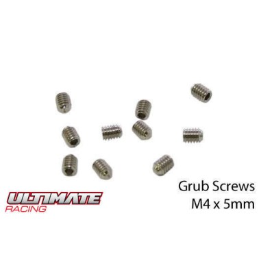 Ultimate Racing Vis sans tête M4x5mm - 10 pièces