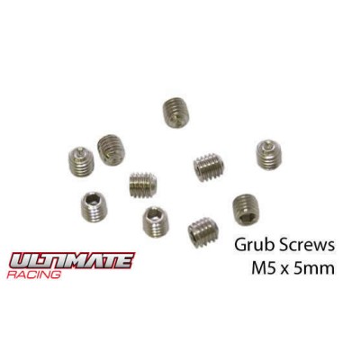 Ultimate Racing Vis sans tête M5x5mm - 10 pièces