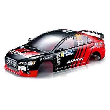 Killerbody carrosserie 1/10 Mitsubishi Lancer Evo X - Rally Racing