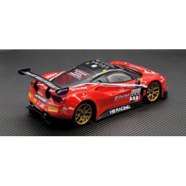 GL Racing Carrosserie 1/28 Ferrari 488 GT3 - Edition limitée N°009 - Rouge et Noir