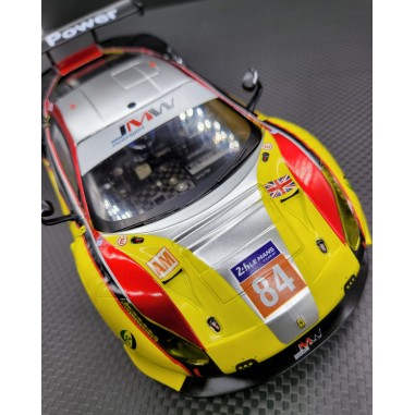 GL Racing Carrosserie 1/28 Ferrari 488 GT3 - Edition limitée N°010 - Yellow / Red