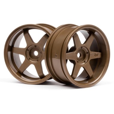 HPI Racing Jantes TE37 26mm Bronze (6mm Offset) - 2 pièces