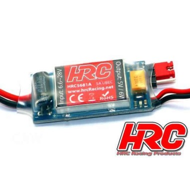 HRC UBEC - entrée 6.6 à 28V - sortie 5 ou 6V - 5A