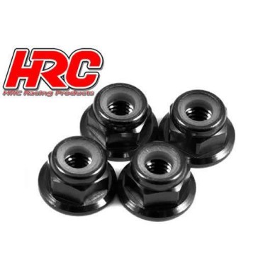 HRC Racing Ecrou de roue M4 flasqué autoblocant - Noir