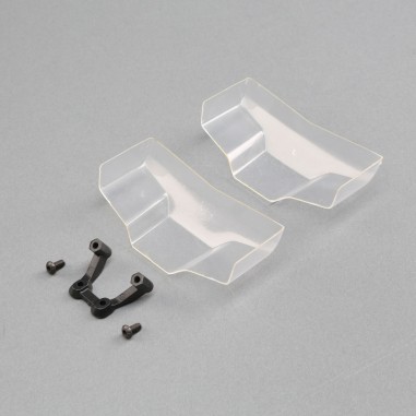 TLR Support aileron avant avec deux ailerons avant transparent