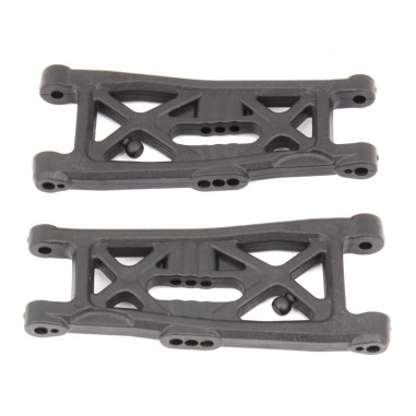 Team Associated RC10B6.3 FT Front Suspension Arms - Gull wing - Carbon fiber - 2 pièces