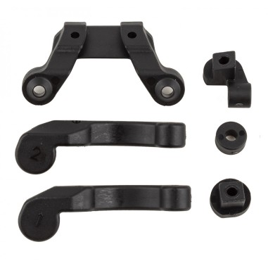 Team Associated RC10B6.4 Front Wing Mount, Fan Mounts, and Battery Brace Shim Set