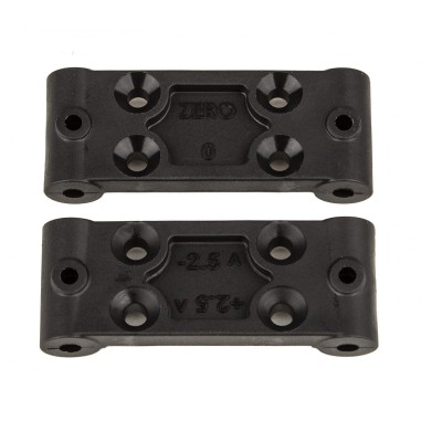 Team Associated RC10B6.4 Front Bulkhead Set - 0 deg and 2.5 deg - Set de 2 pièces