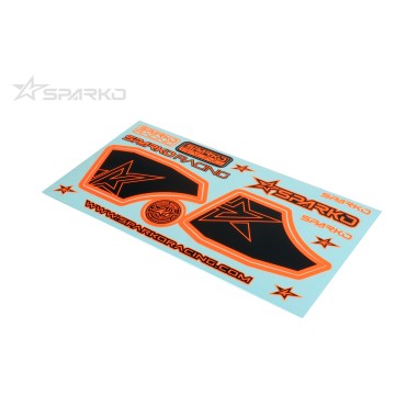 SPARKO F8 Autocollant d'aileron - Orange