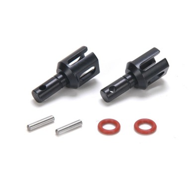 Losi Noix de cardan allégée - Set 2 pièces avec axes et O-ring - Pour TLR 8IGHT/8T