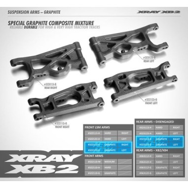 Xray Bras de suspension inférieur avant gauche