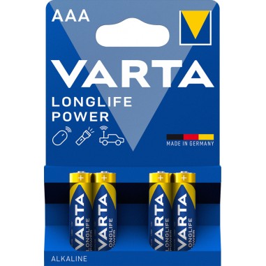 Varta Longlife Power AAA, 1.5V, 4 pièces