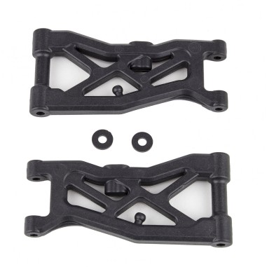 Team Associated RC10B74.2 Front Suspension Arms - gull wing - Carbon