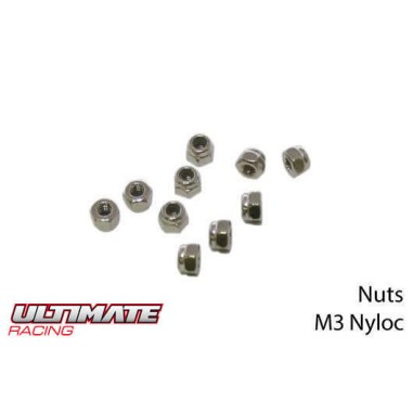 Ultimate Racing Ecrous nylstop M3