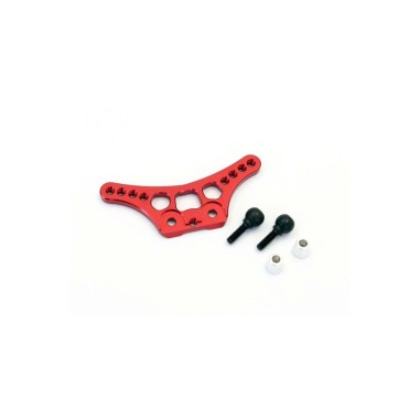 Kyosho Mini-Z Buggy Support amortisseur avant Aluminium - Rouge