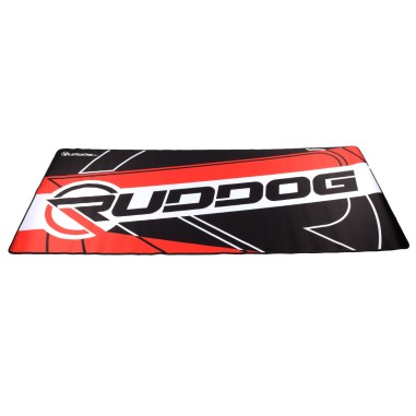 Ruddog Tapis de stand - Rouge et Noir - 110 x 50 cm