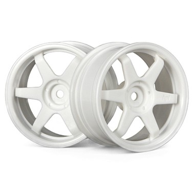 HPI Racing Jantes TE37 26mm Blanche (3mm Offset) - 2 pièces