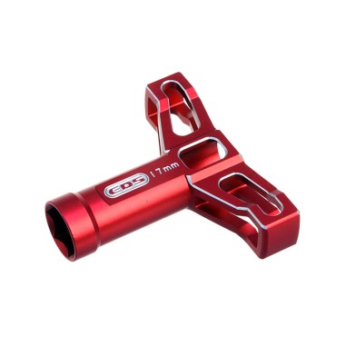 EDS clé à roue 17mm anodisée - couleur rouge