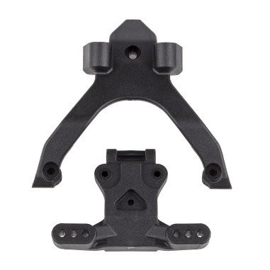 Team Associated RC10B7 - FT Top Plate and Ballstud Mount - Carbon