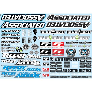 Team Associated AE Branding Decal Sheet