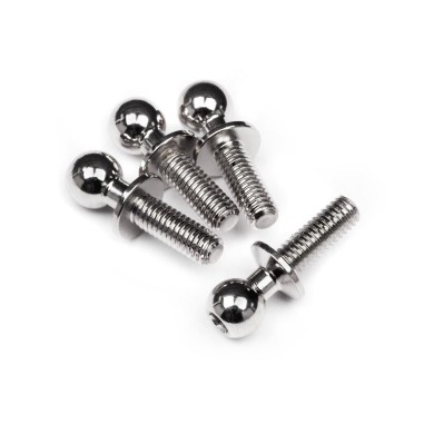 HB Racing Ball Stud. 4.8x5x8mm (4pces)