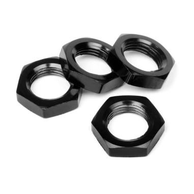 HB Racing Ecrous de roue 17mm - Noir - 4 pièces