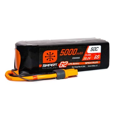 Spektrum - Batterie LiPo Smart G2 6S 22.2V - 5000mAh 50C IC5