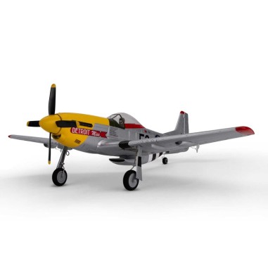 E-Flite UMX P-51D Mustang « Detroit Miss » BNF Basic avec AS3X et SAFE Select