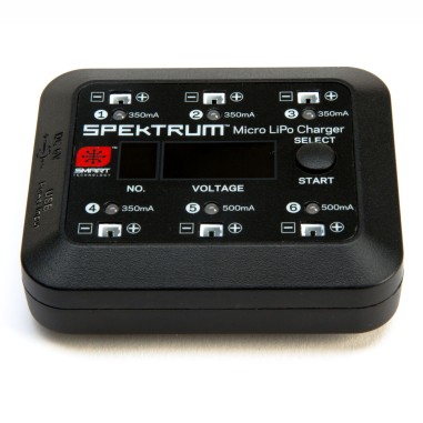 Spektrum - Chargeur Smart S63 Micro LiPo 1S - 6 port DC/USB