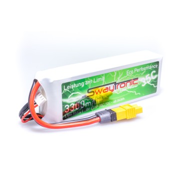 Swaytronic Batterie LiPo 4S - 14.8V - 3300mAh 35/70C - EC3